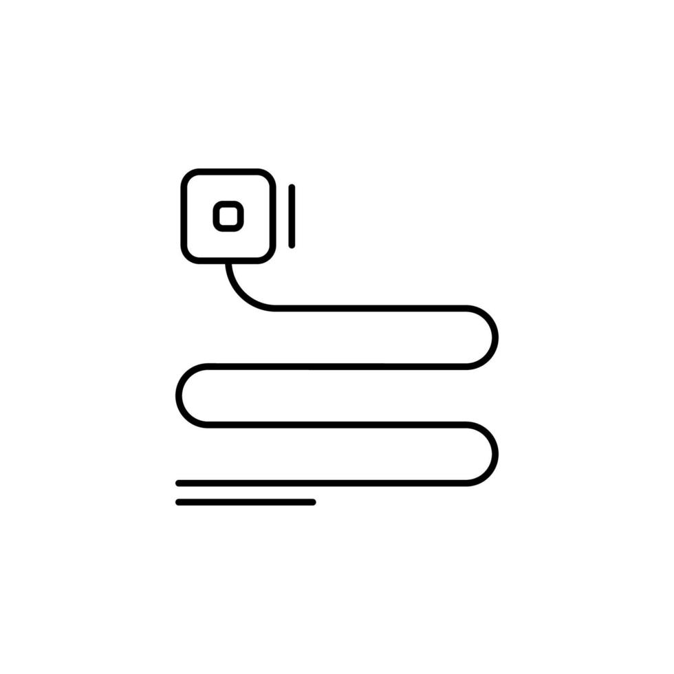 Phone cable, networking vector icon illustration