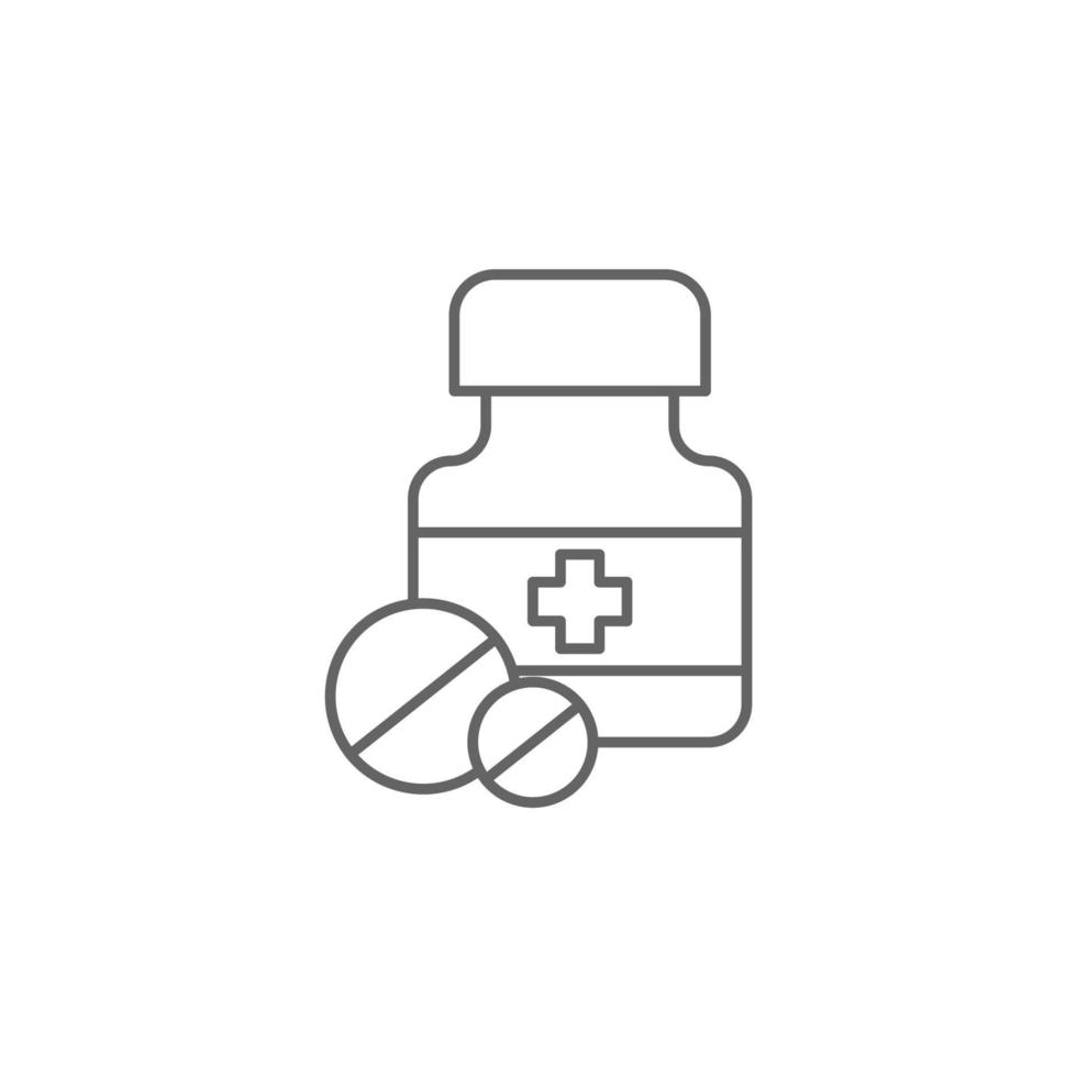 salud, droga, medicamento, farmacia vector icono ilustración