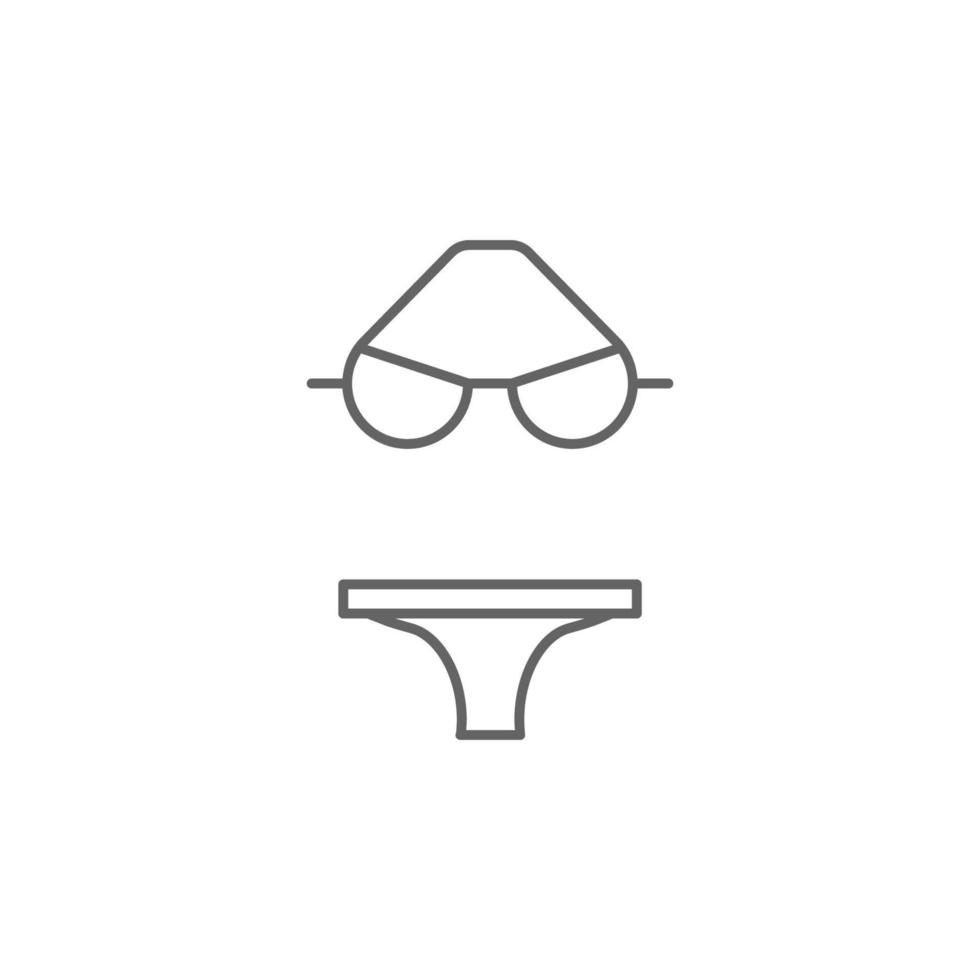 Bikini vector icon illustration