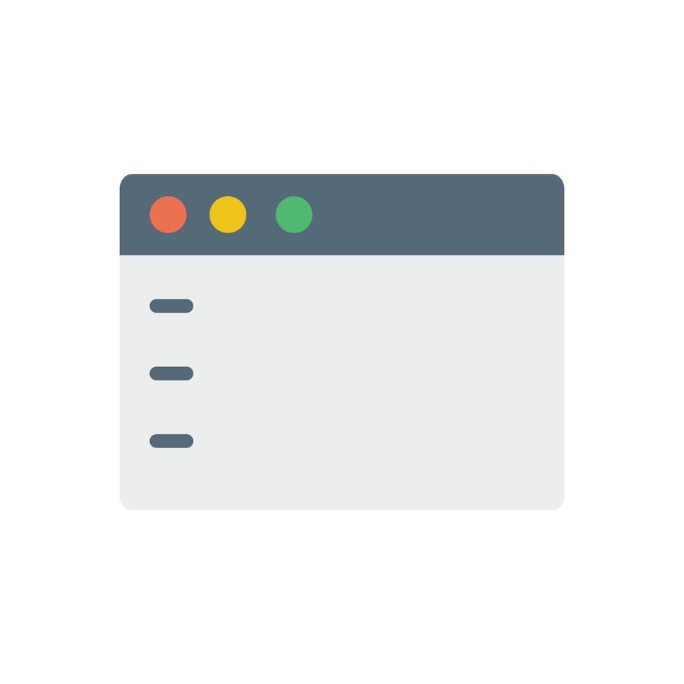 Browser, web site, interface vector icon illustration