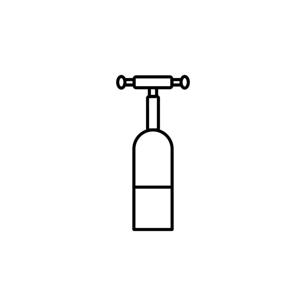 pepper mill simple line vector icon illustration