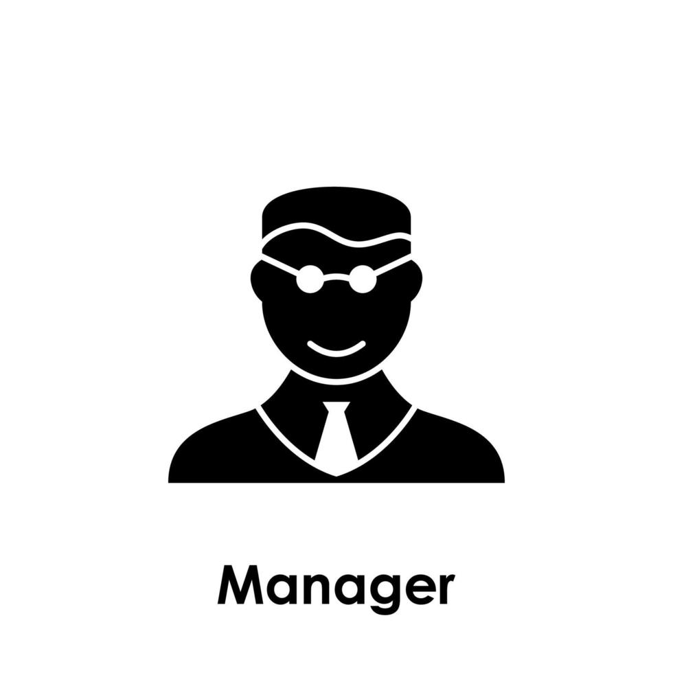 man, manager vector icon illustration