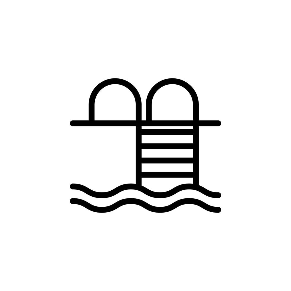 bathing place vector icon illustration