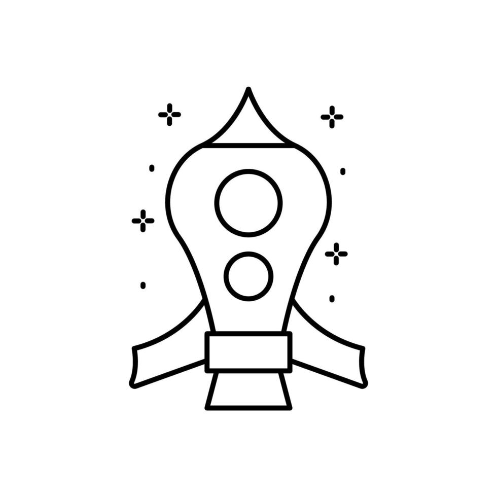 Spaceship vector icon illustration