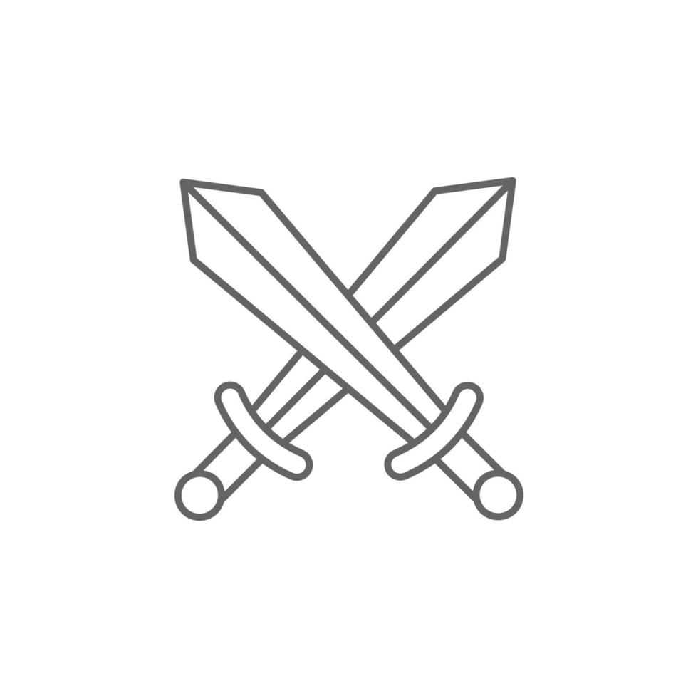 Medieval, swords vector icon illustration