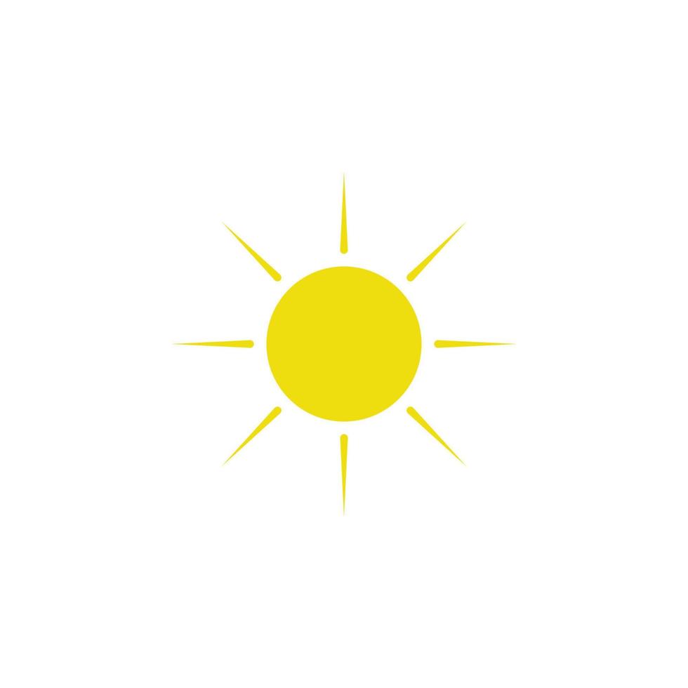 the sun vector icon illustration