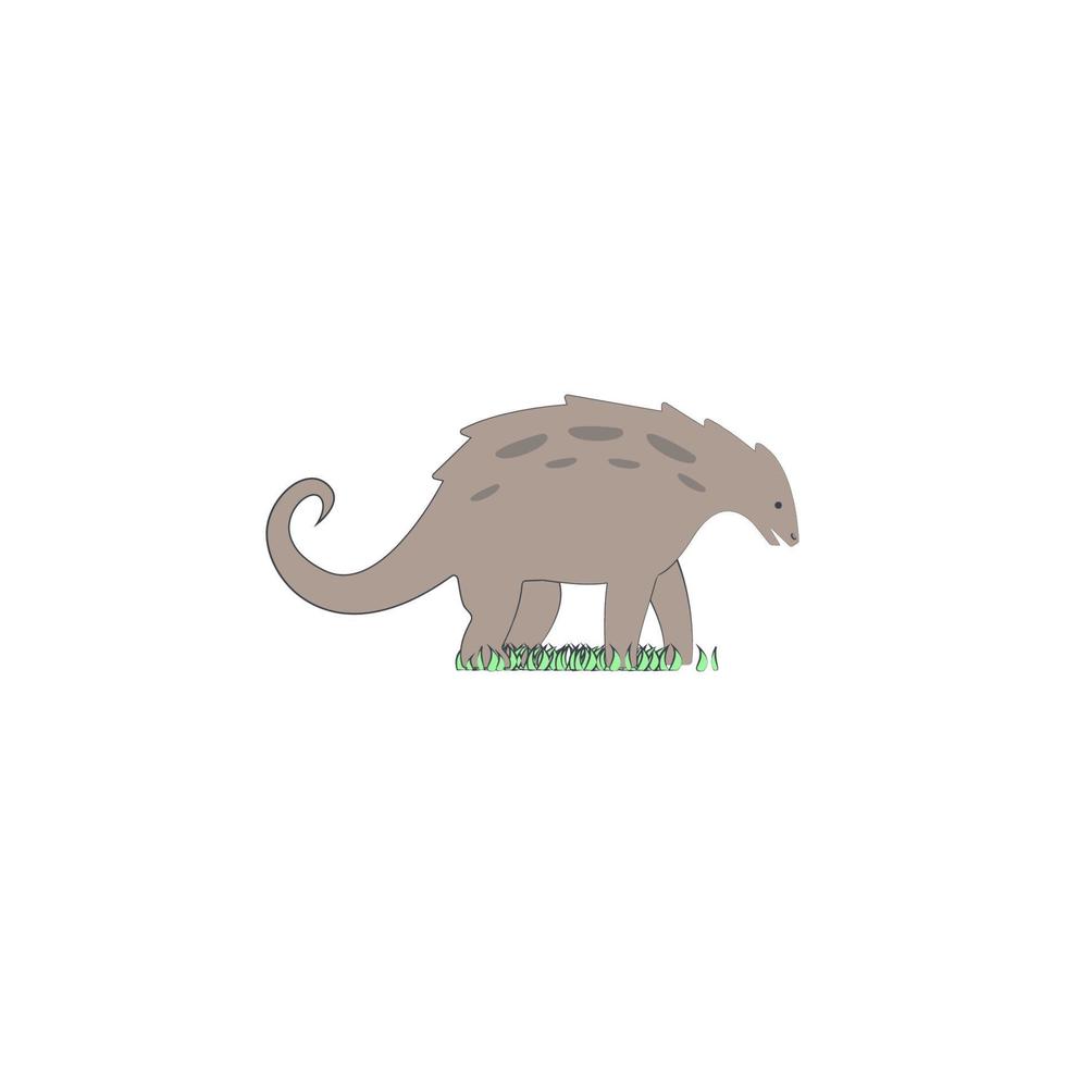 silvisaur cartoon vector icon illustration