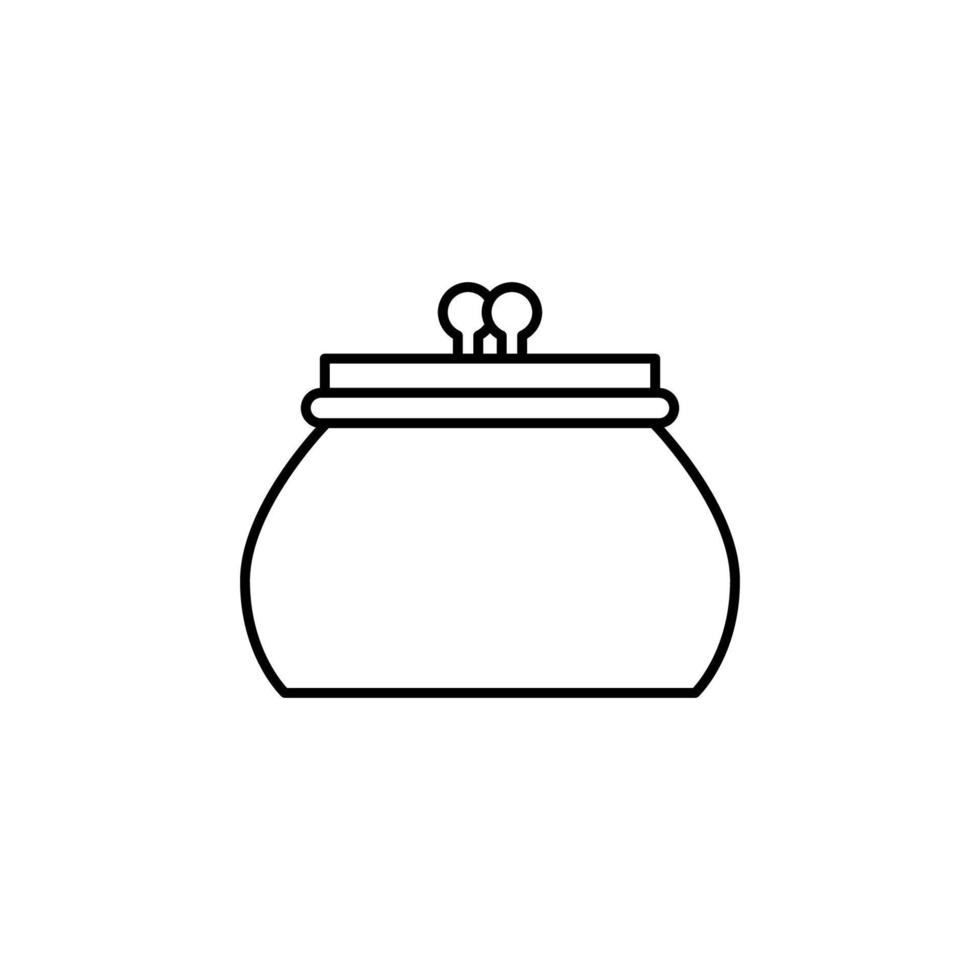 purse vector icon illustration