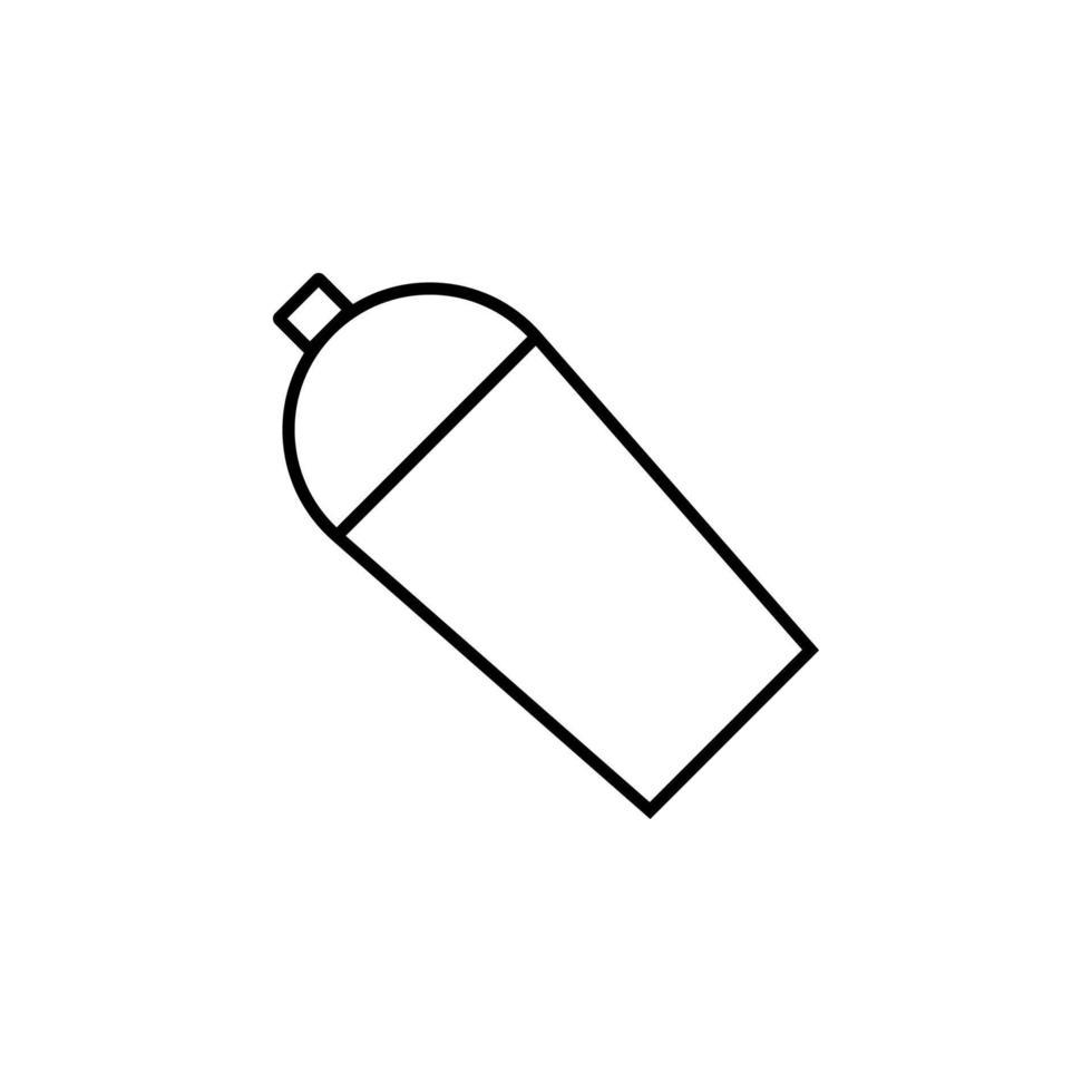 jar for water simple line vector icon illustration