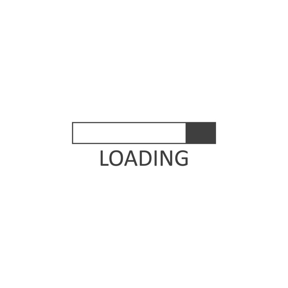 loading bar vector icon illustration