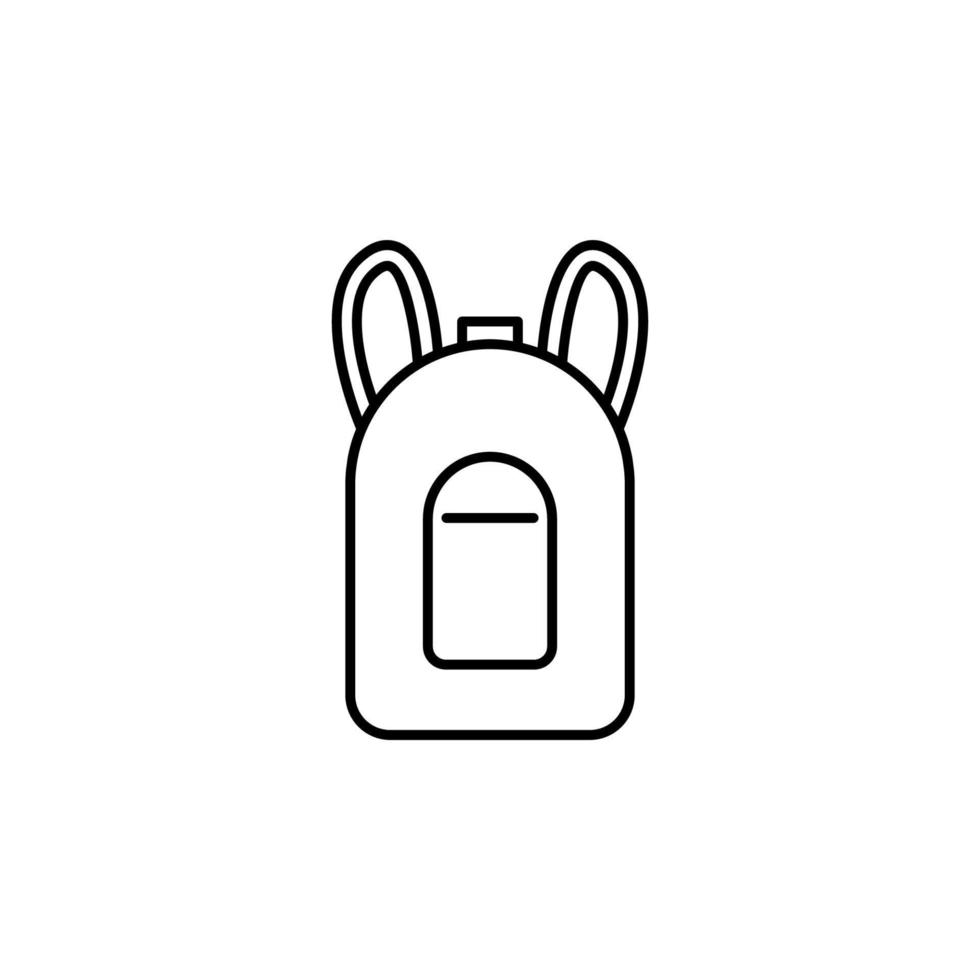 backpack vector icon illustration