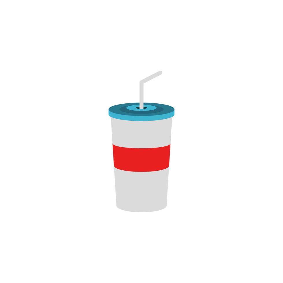 juice in a plastic cup flat vector icon illustration 23038633 Vector