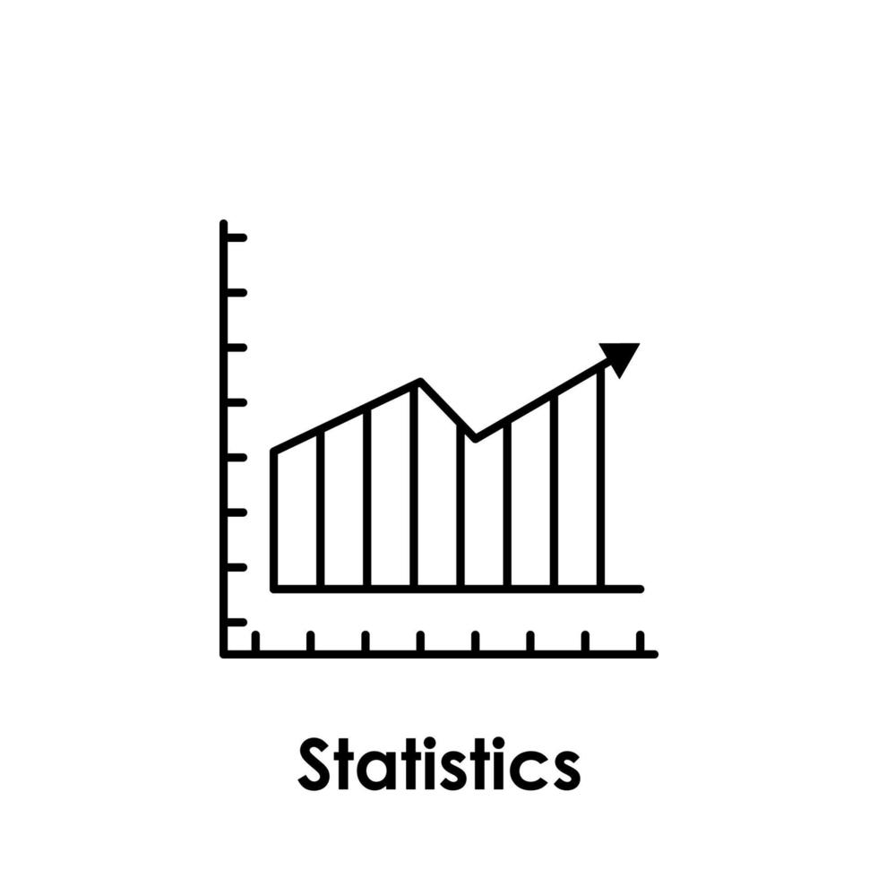 chart, statistics vector icon illustration