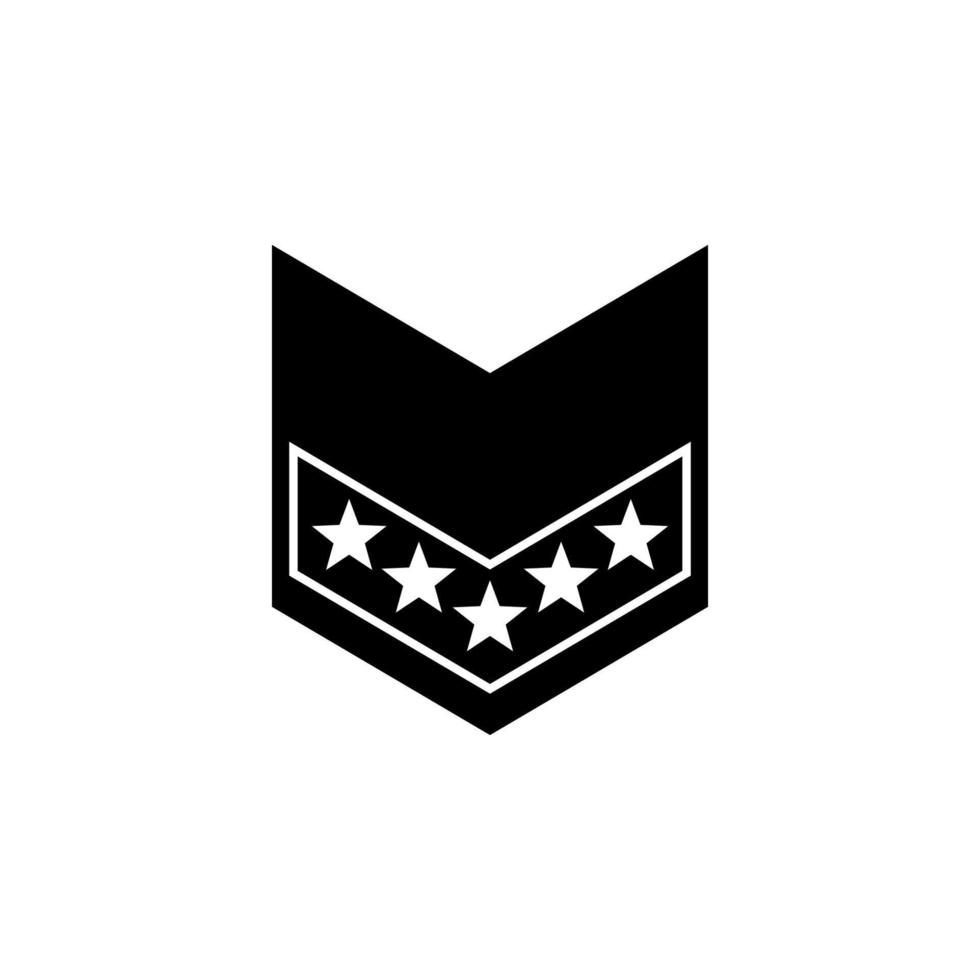 military rank vector icon illustration