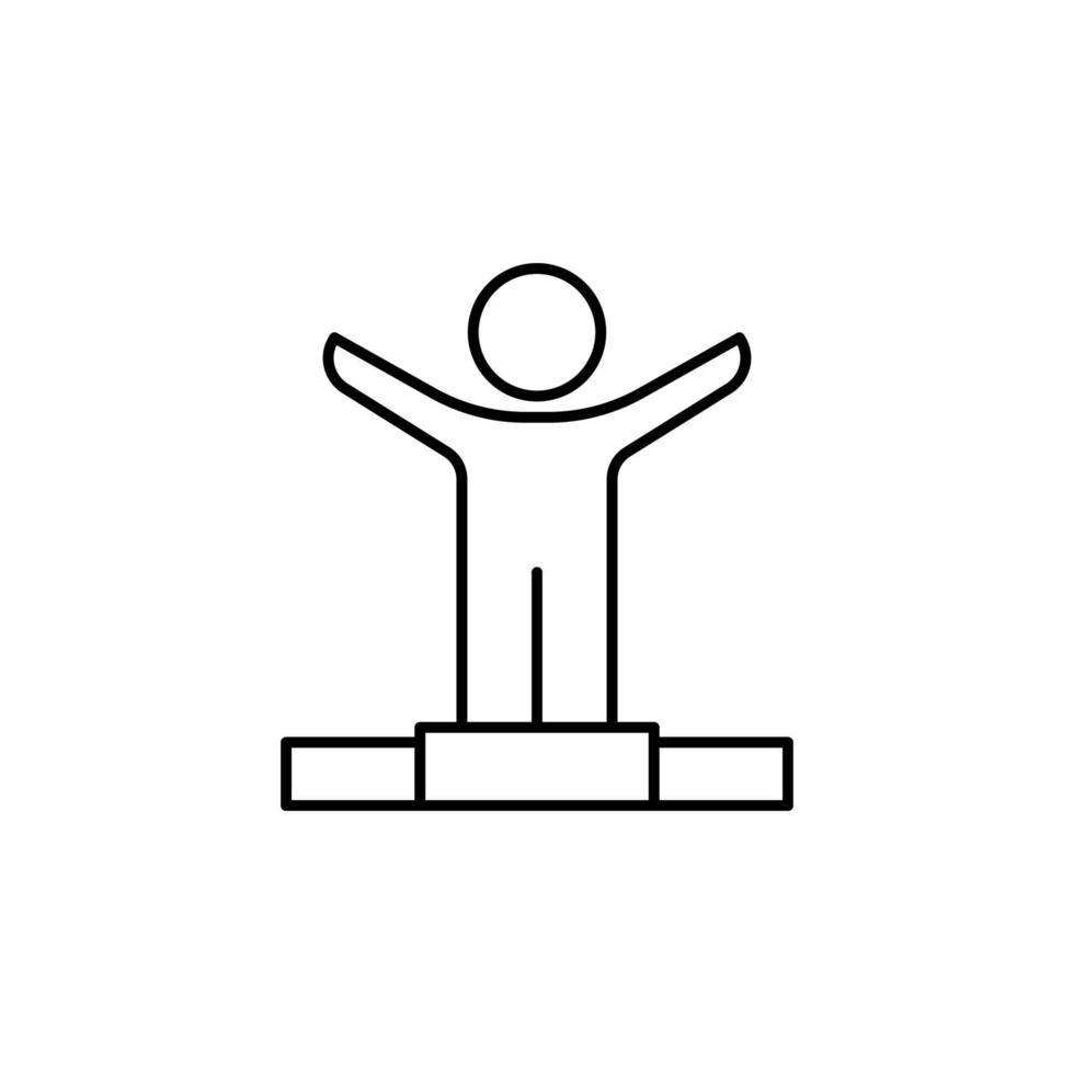 good luck in work line vector icon illustration