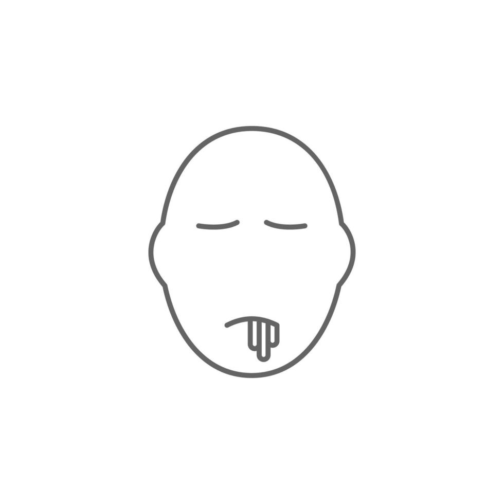health, sick, vomit vector icon illustration