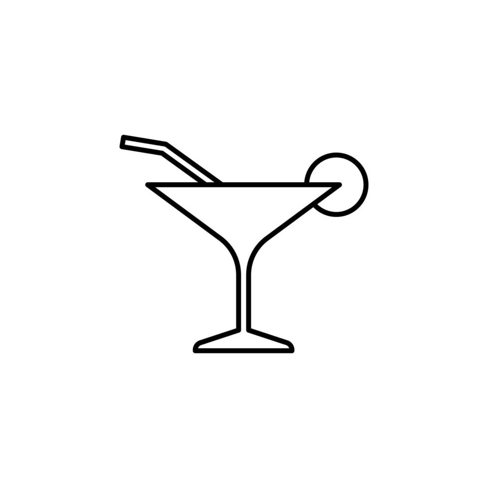 cocktail vector icon illustration