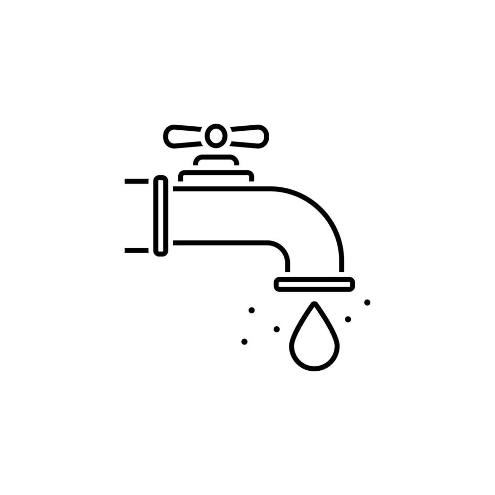 water, tap, drop vector icon illustration