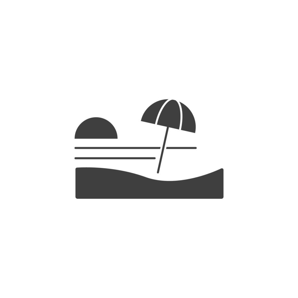 beach vector icon illustration