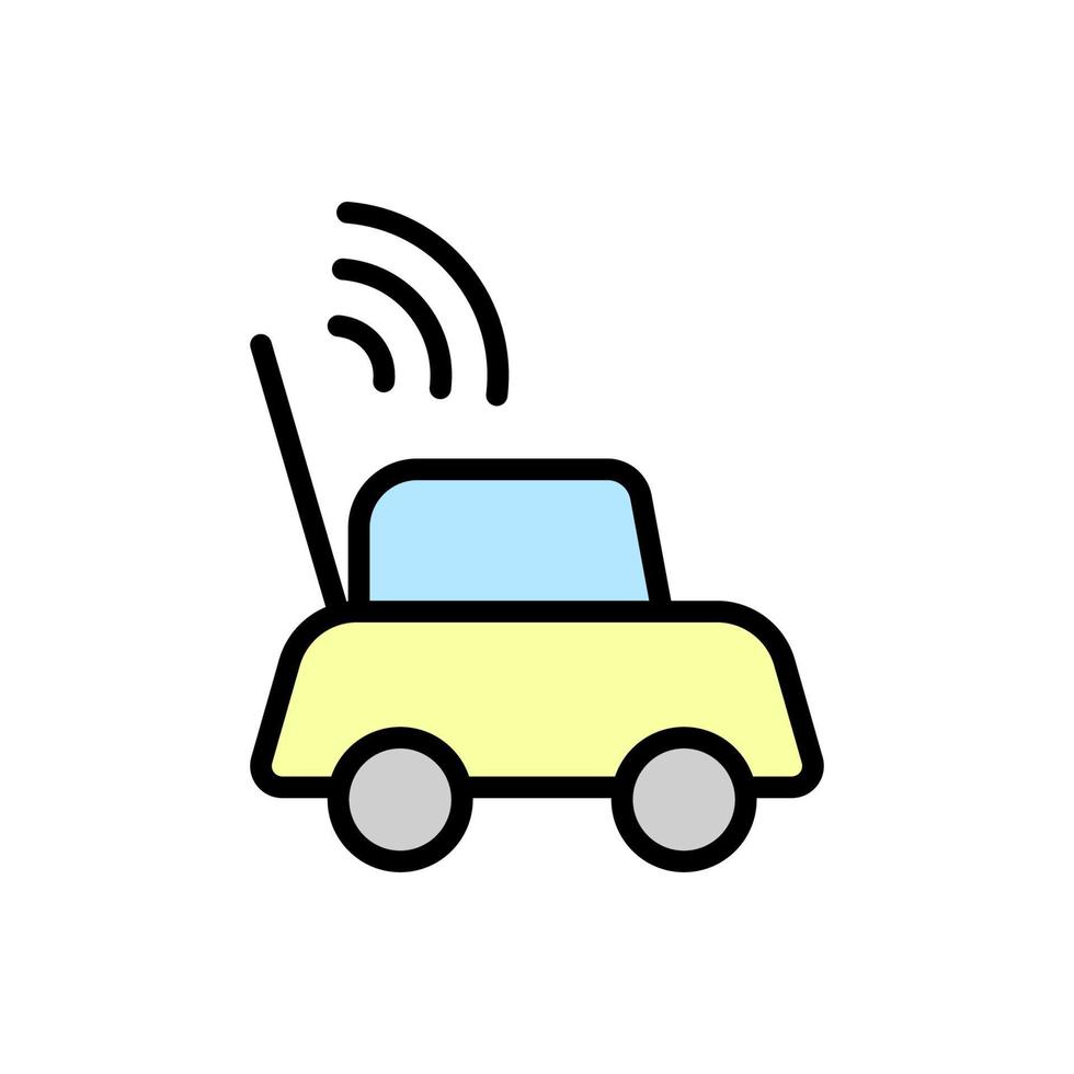 Car, toy vector icon illustration