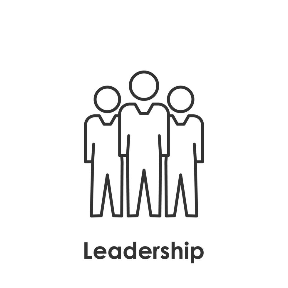 team, work, leader vector icon illustration