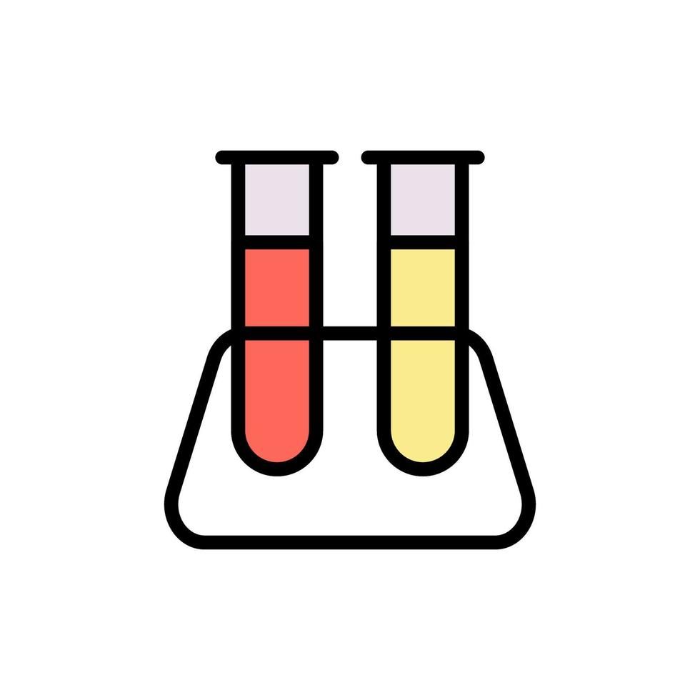 Flask, chemistry vector icon illustration