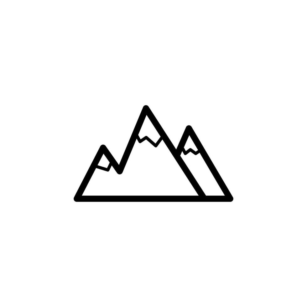 the mountains vector icon illustration