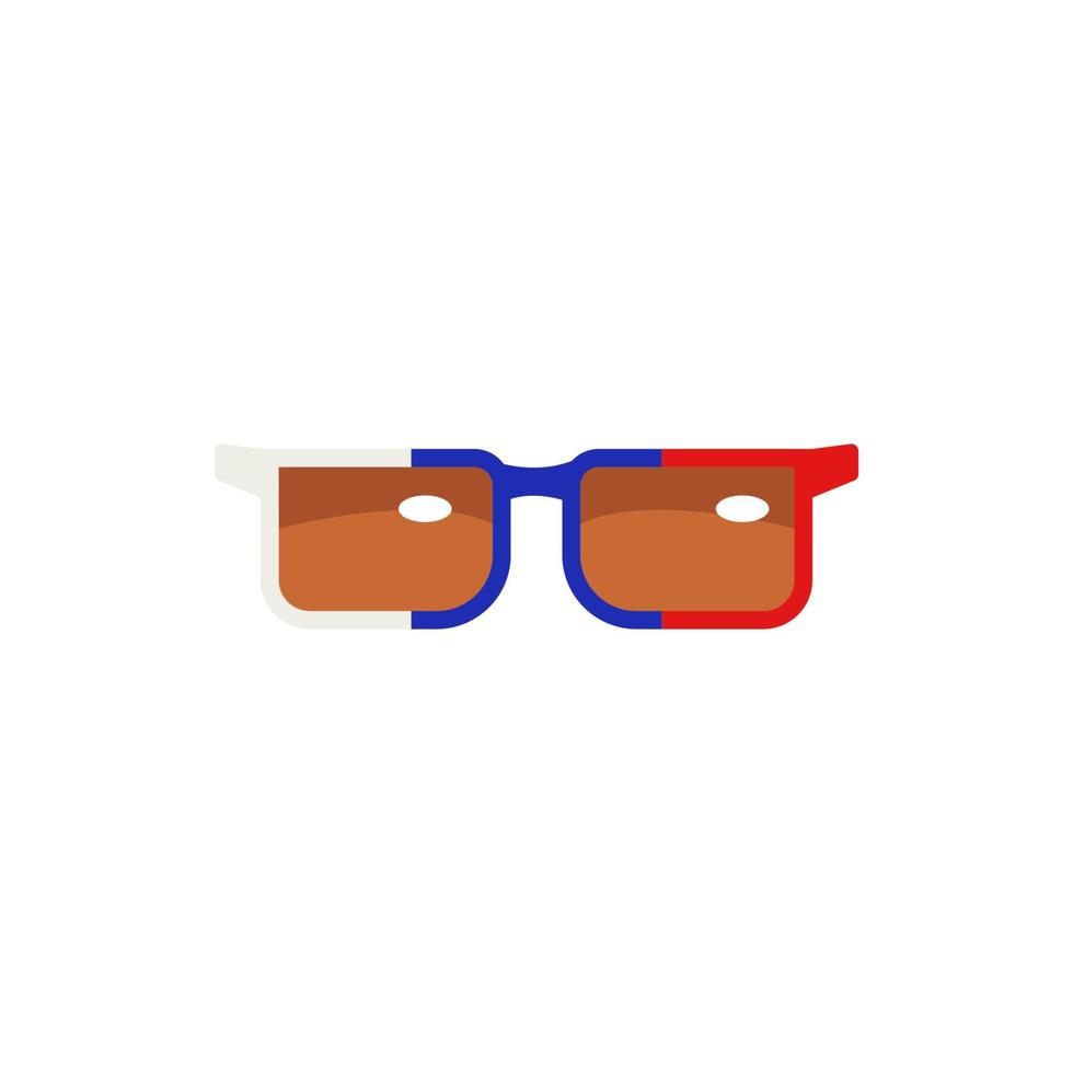 fan spectacles vector icon illustration
