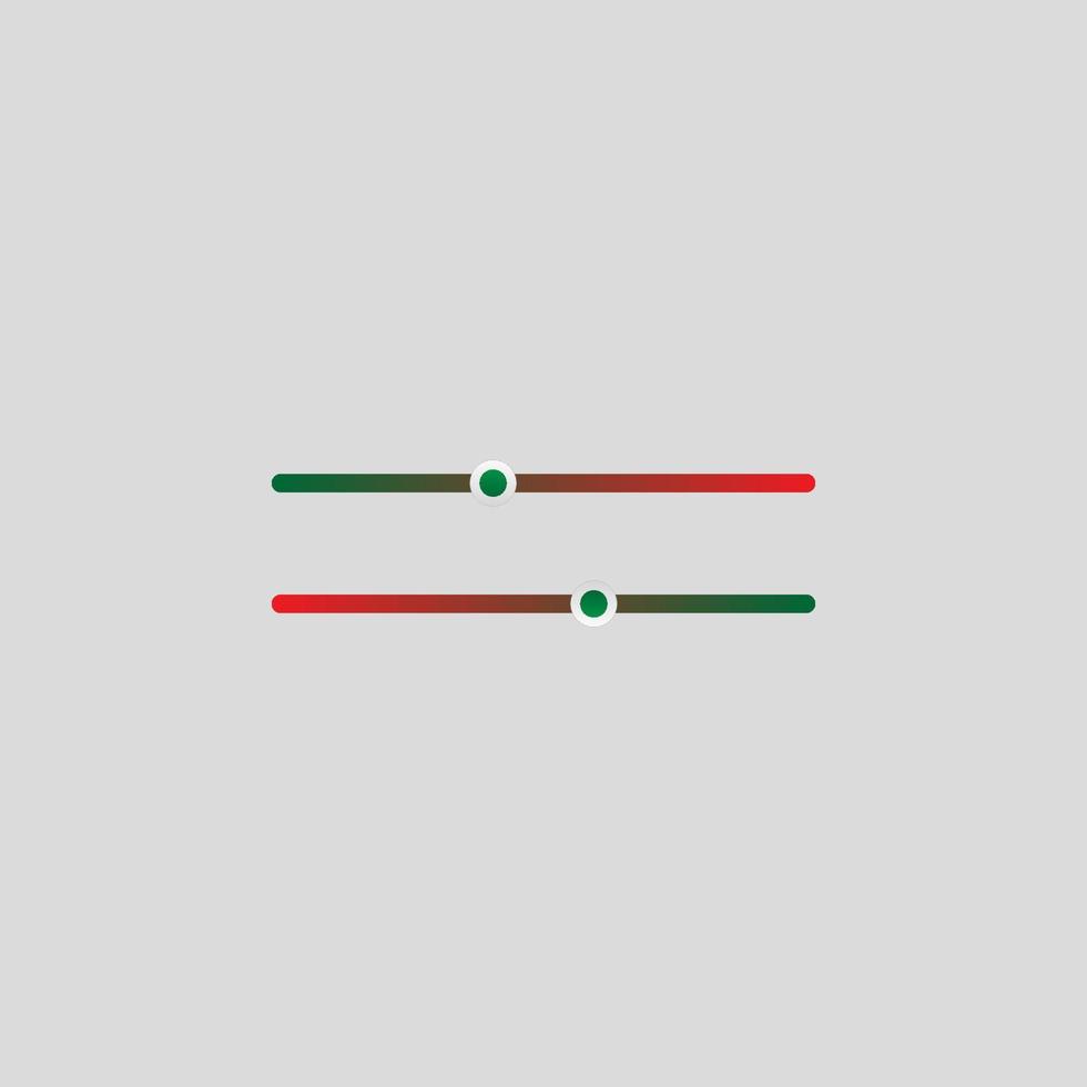 bar level buttons colored vector icon illustration