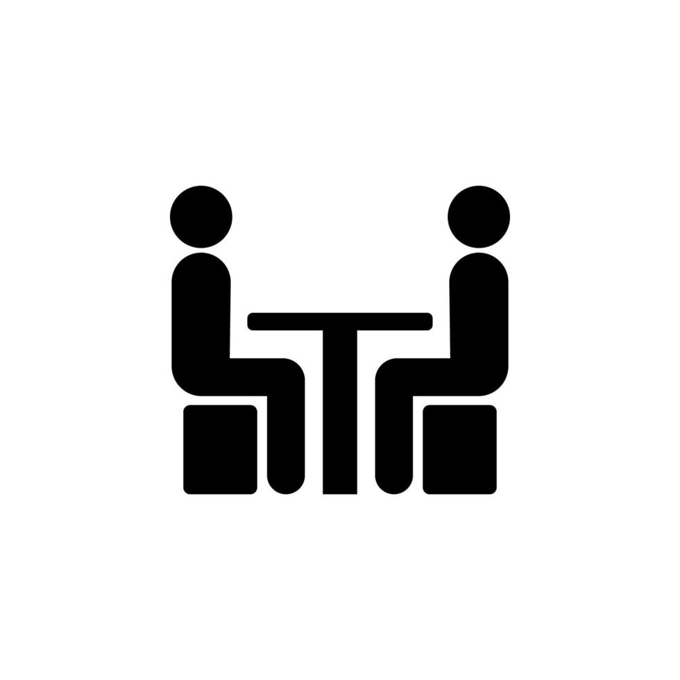 chateando a el mesa vector icono ilustración