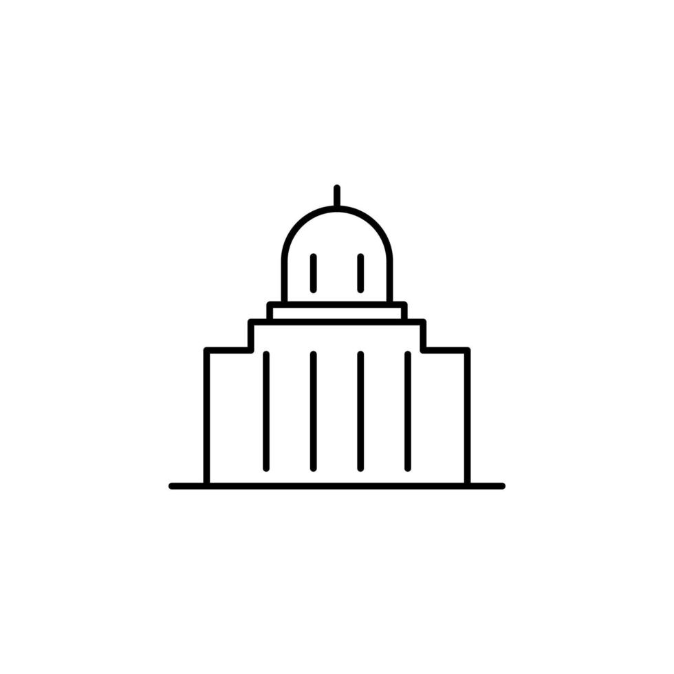 city hall vector icon illustration