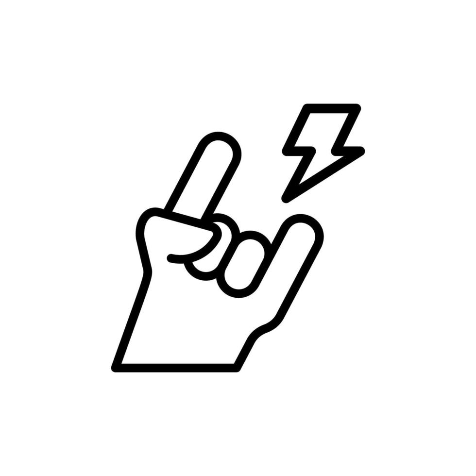 Hand position vector icon illustration