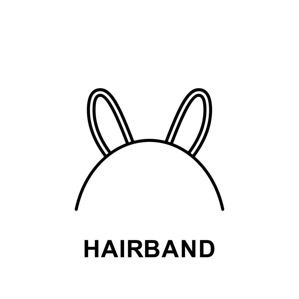 hairband vector icon illustration