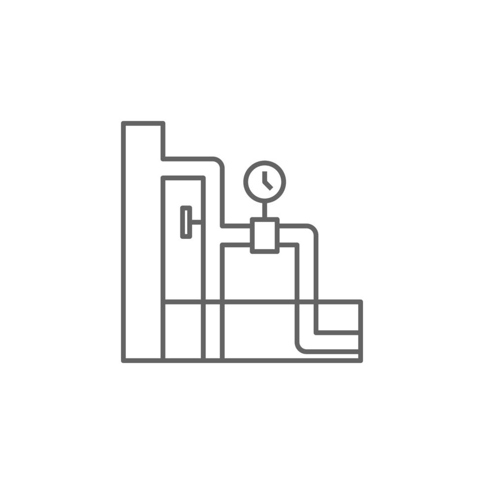Plumber, pressure vector icon illustration