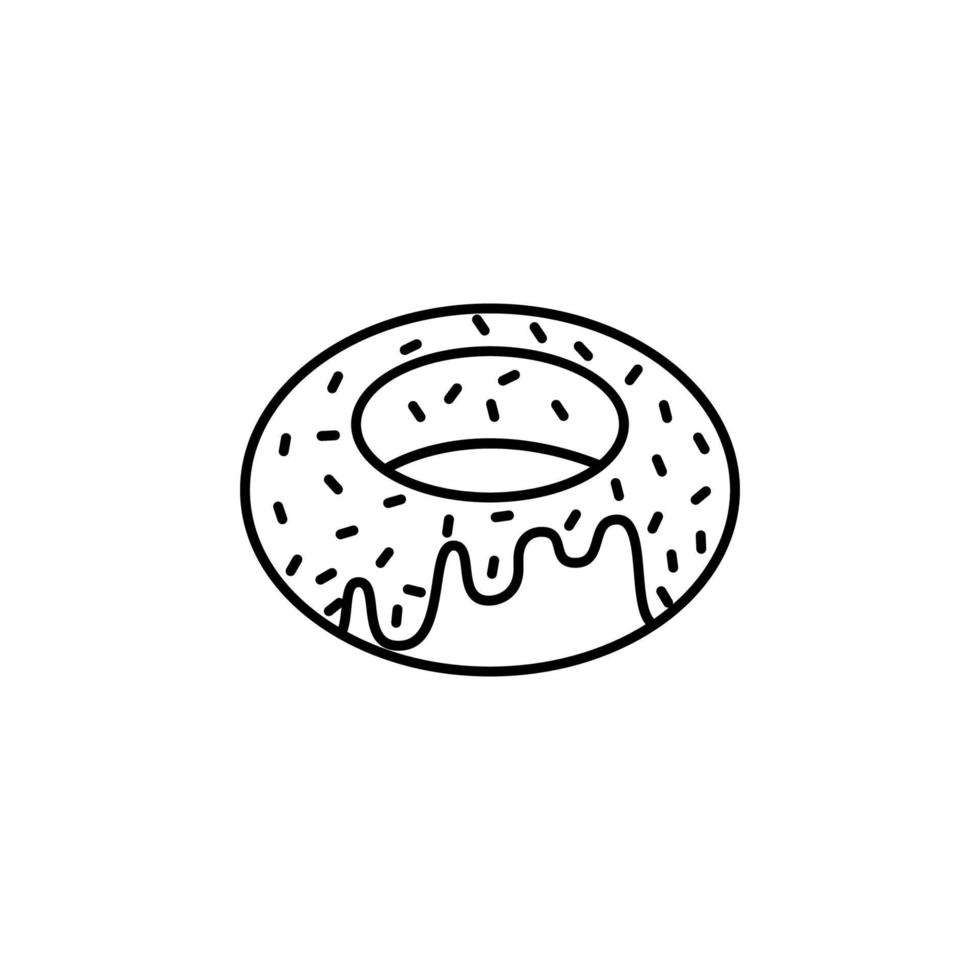 rosquilla vector icono ilustración