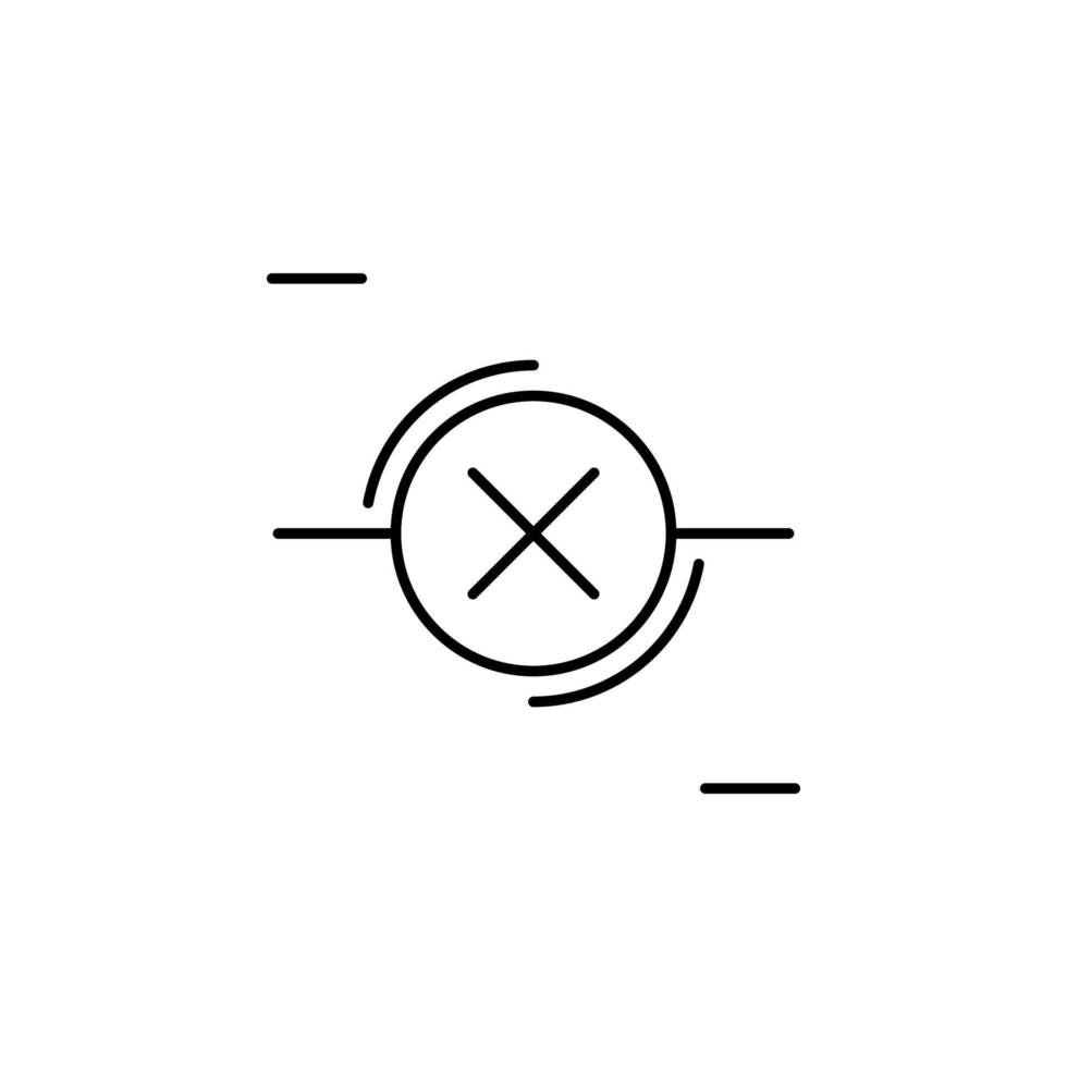 Disconnect, networking vector icon illustration