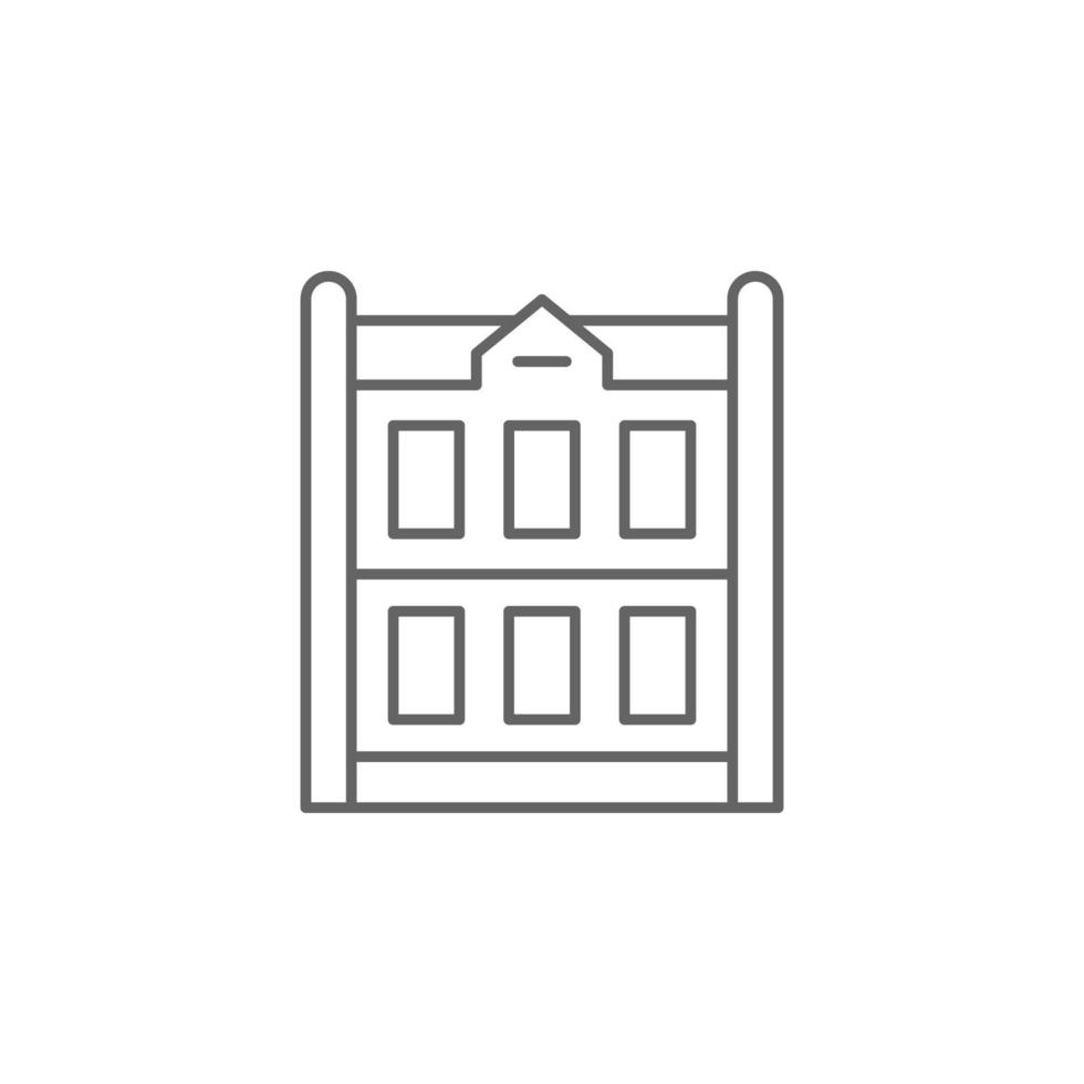 Building, Holland vector icon illustration