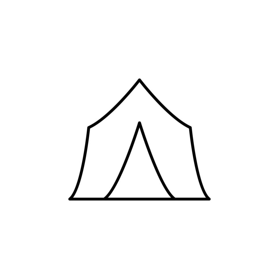 tent vector icon illustration