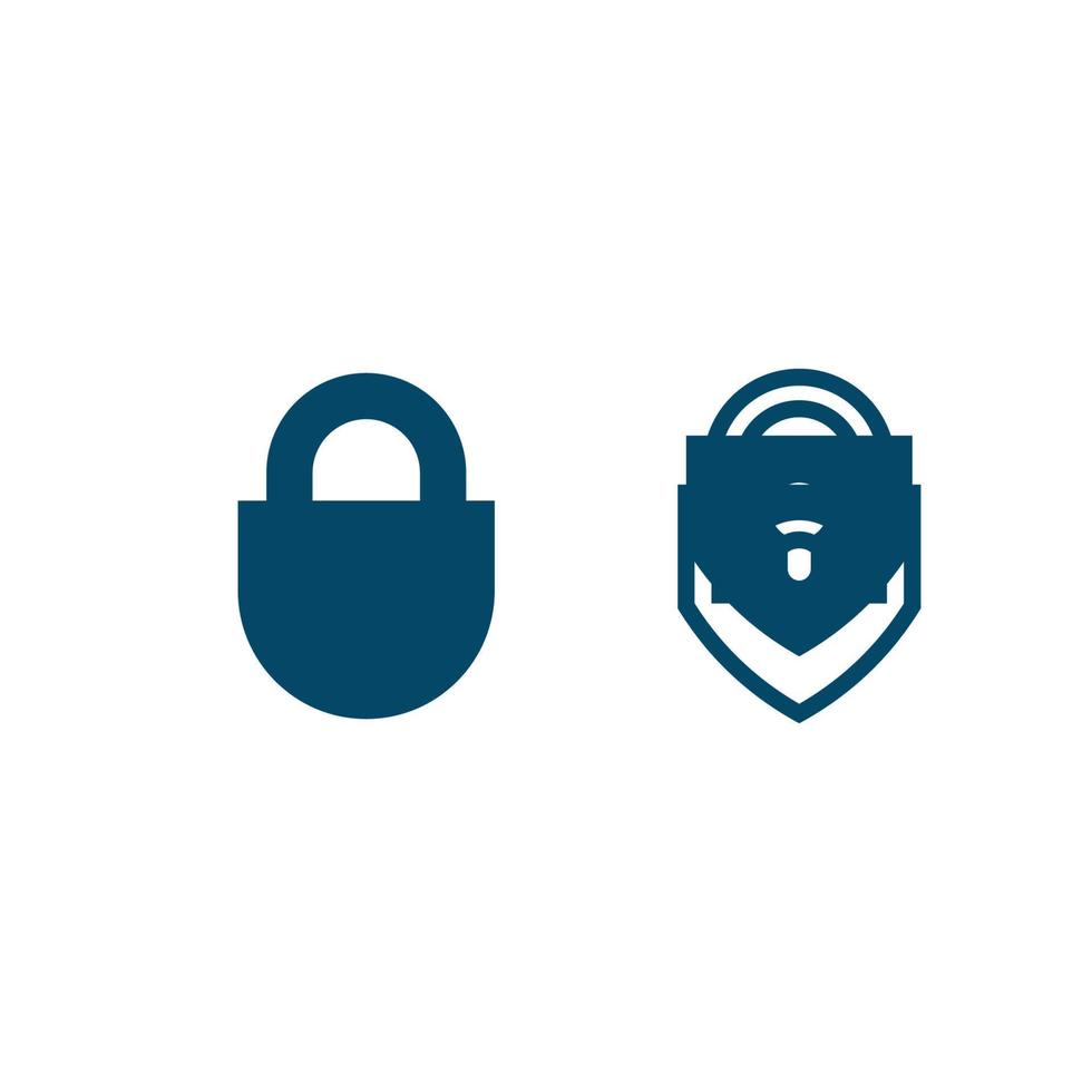 key and lock icon padlock logo and symbol vector design