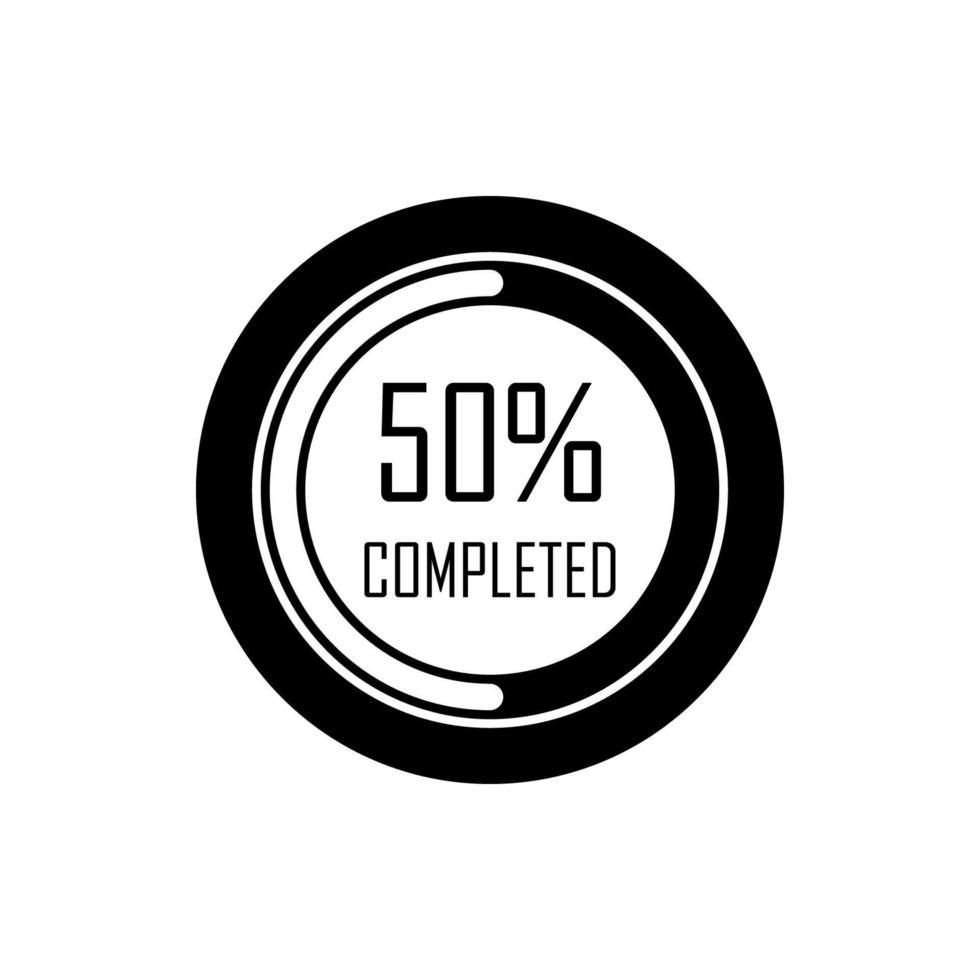 loading in percent round vector icon illustration