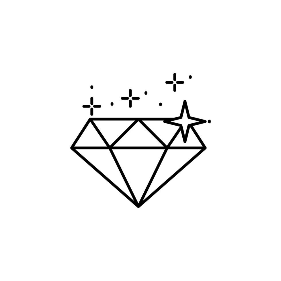 Fame diamond vector icon illustration