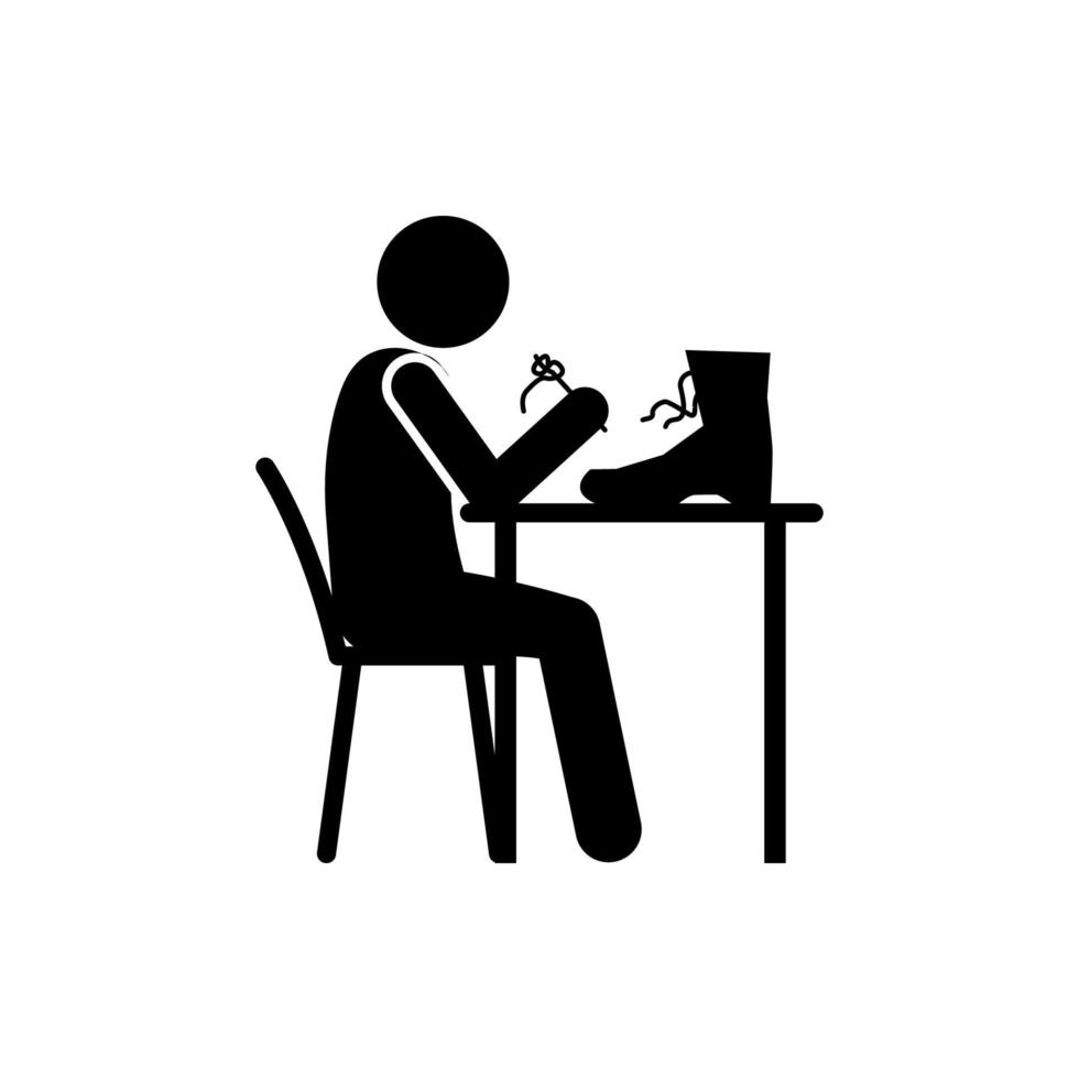 shoemaker vector icon illustration