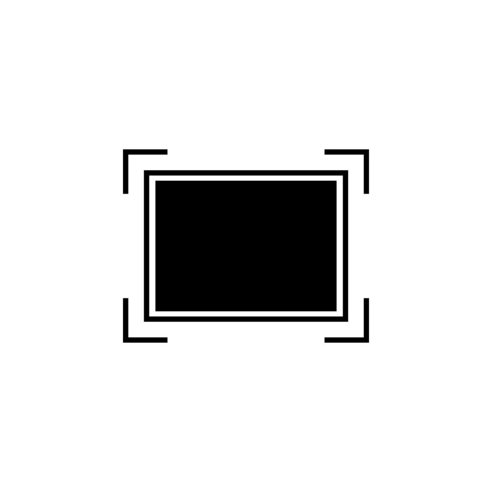 rectangle in corners vector icon illustration