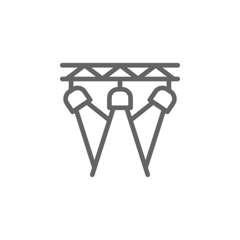 Spotlights, theatre vector icon illustration