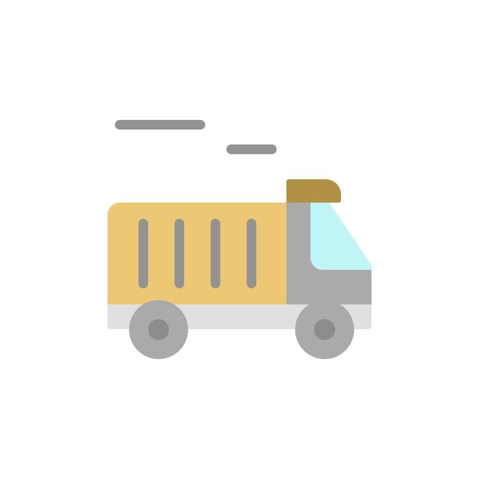 Delivery truck, manufacturing vector icon illustration