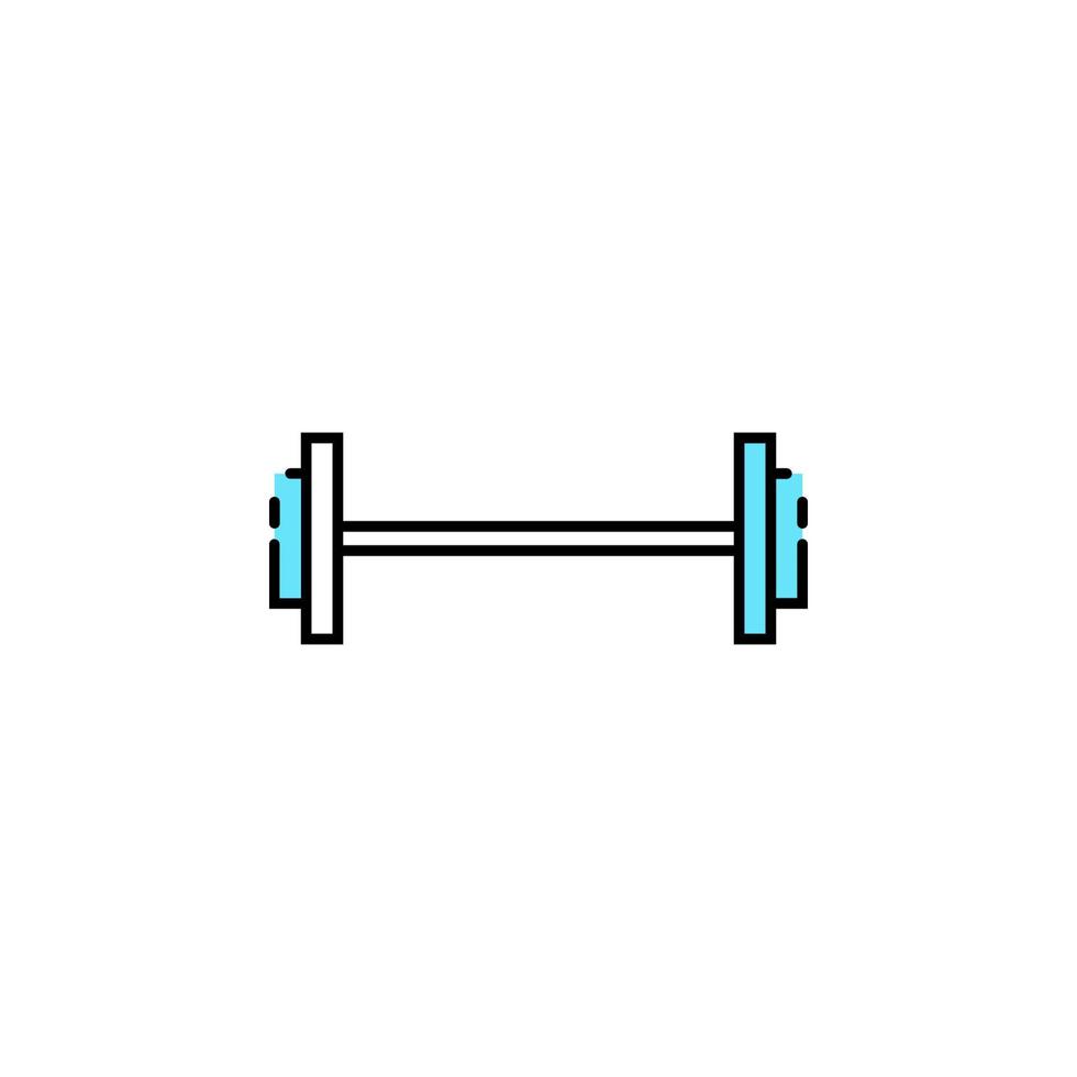 Dumbbell, gym, fitness, sport vector icon illustration