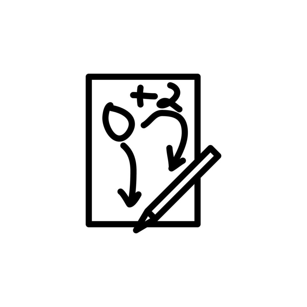 problem solving on paper vector icon illustration