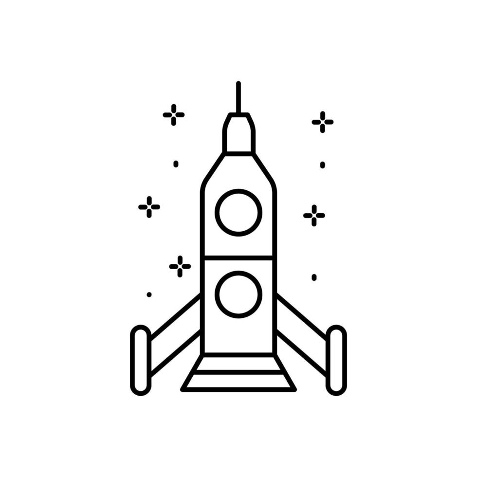 Spaceship vector icon illustration