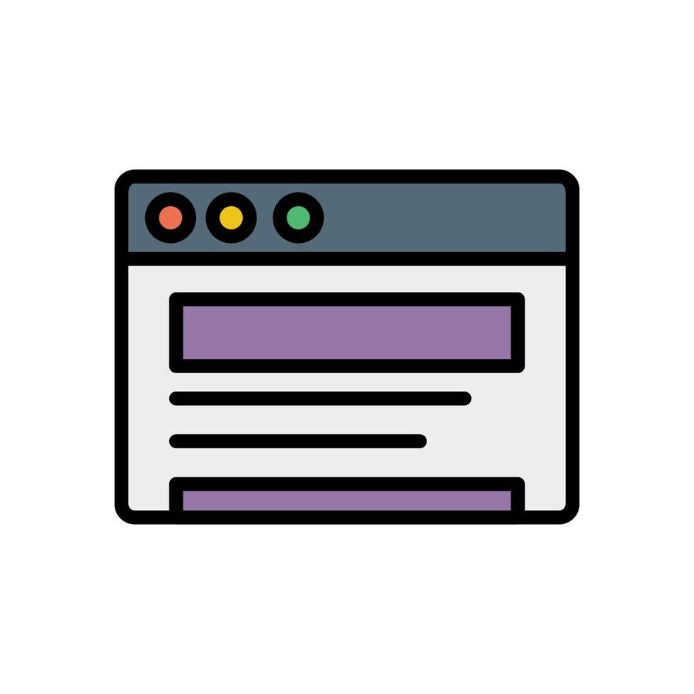 Browser, web site, interface vector icon illustration