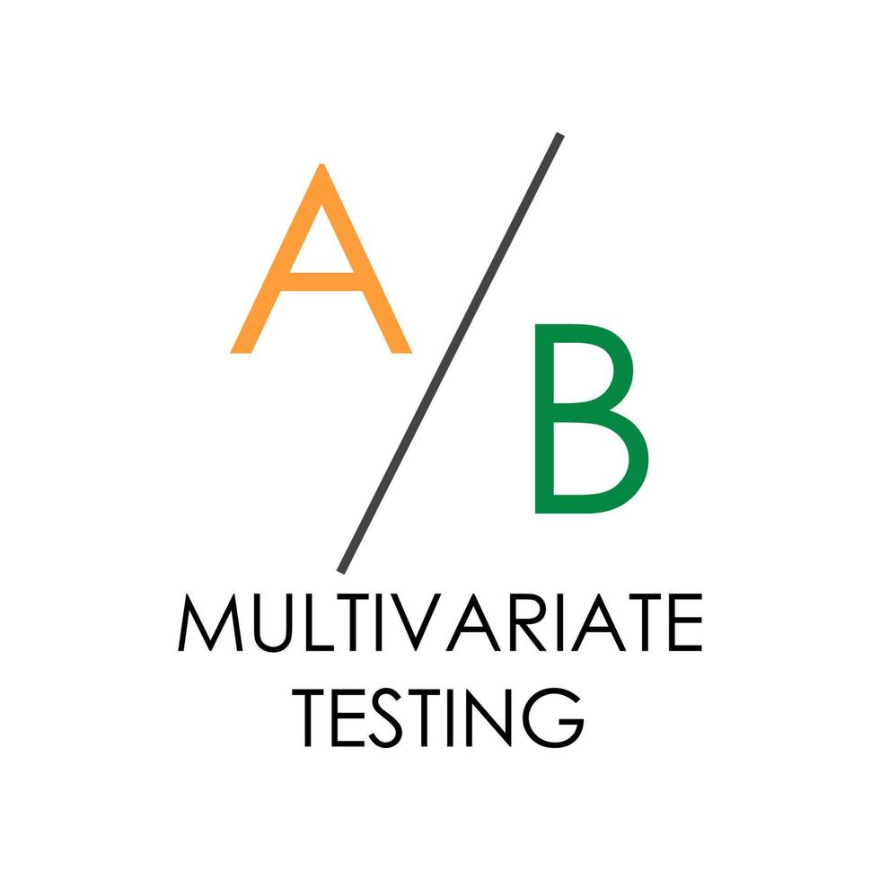 colored multivariate testing vector icon illustration